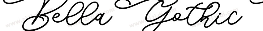 BellaGothic Bold字体转换